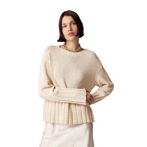 J. Crew Women’s Cream Crewneck Sweater